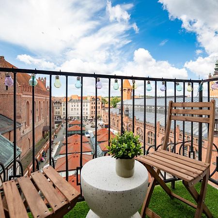 Stunning Apartment With Balcony Гданьск Экстерьер фото