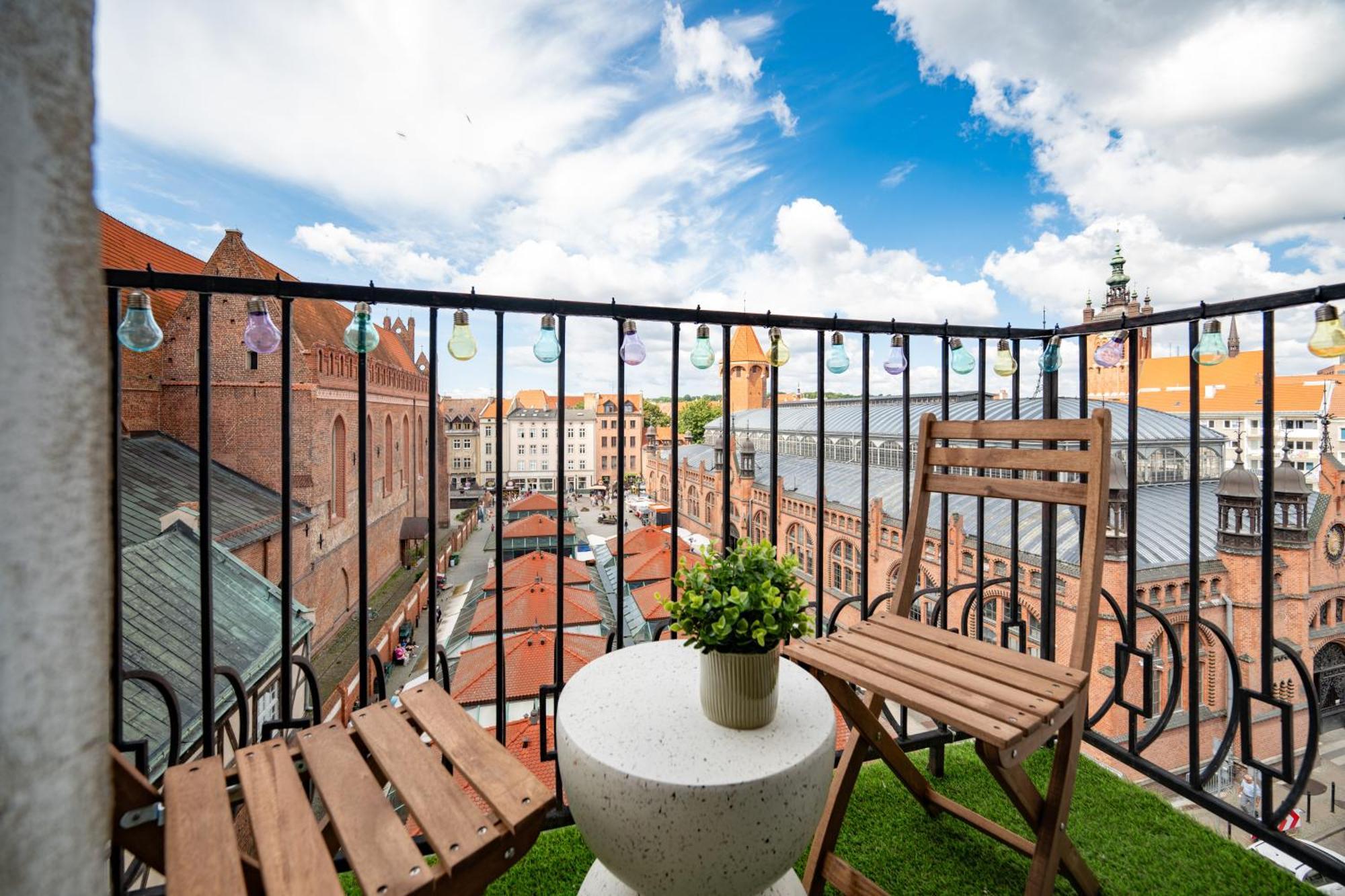 Stunning Apartment With Balcony Гданьск Экстерьер фото